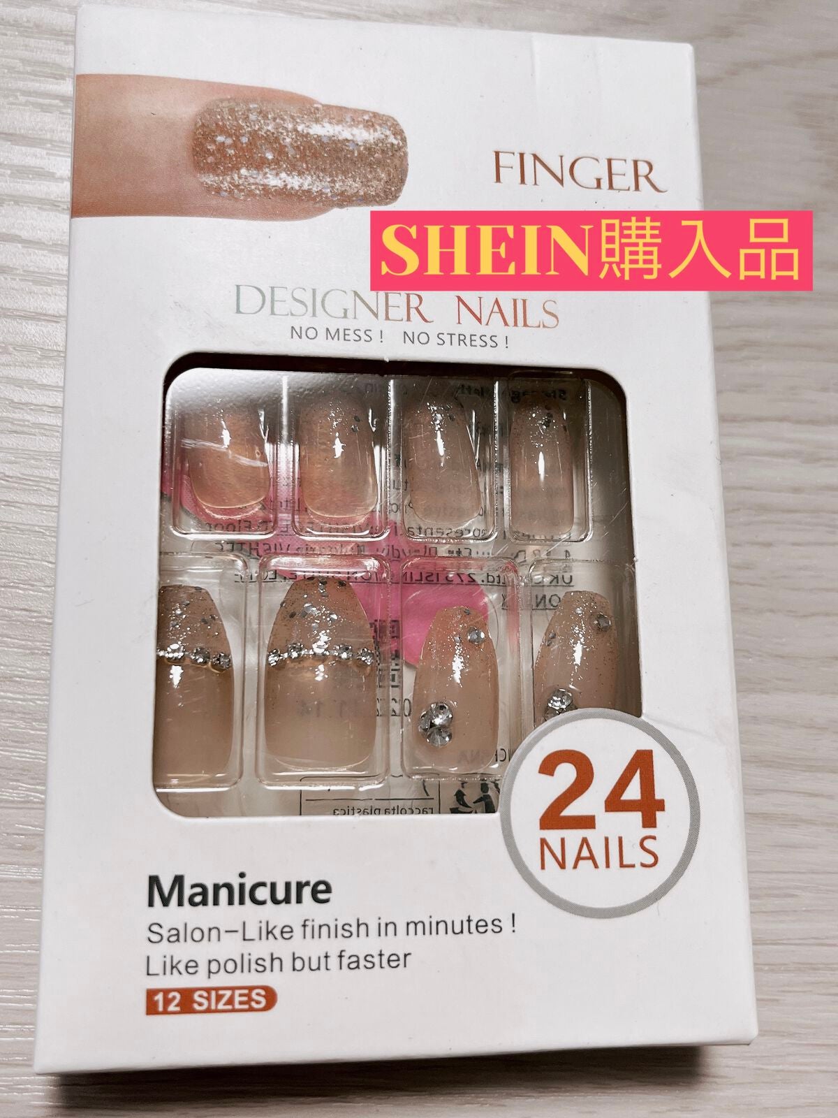 ネイルチップ/SHEIN/ネイルチップ・パーツを使ったクチコミ(1枚目)