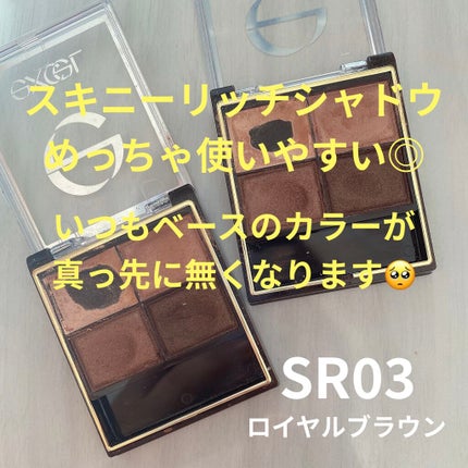 スキニーリッチシャドウ/excel/アイシャドウパレットを使ったクチコミ(2枚目)