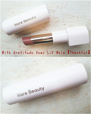 With Gratitude, Dewy Lip Balm Thankful/Rare Beauty/口紅を使ったクチコミ（2枚目）