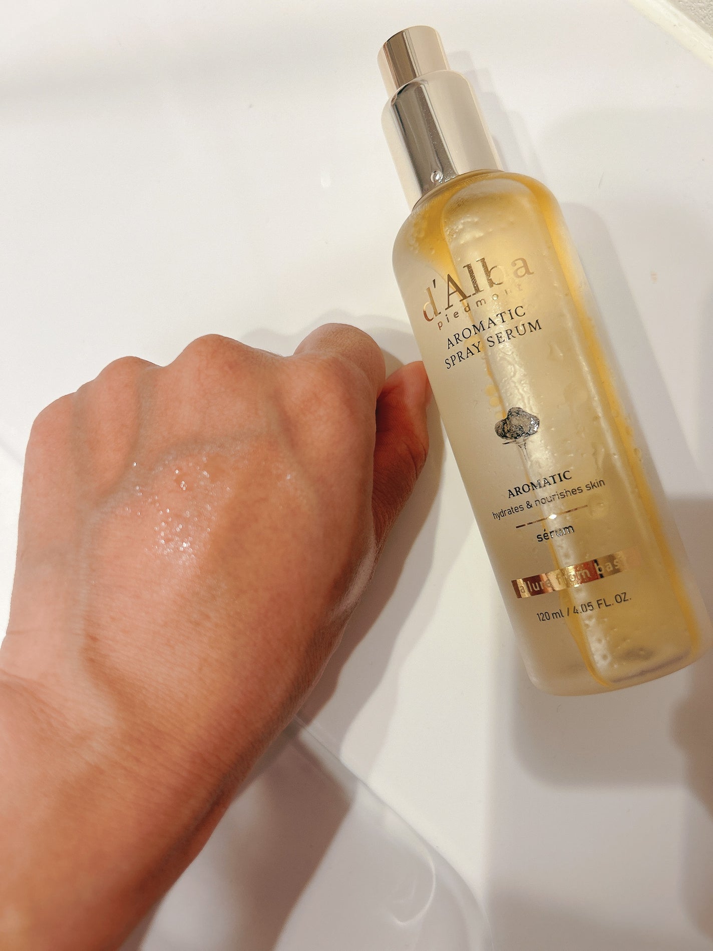 ホワイトトリュフファーストアロマティックスプレーセラム/ダルバ/ミスト状化粧水を使ったクチコミ(2枚目)