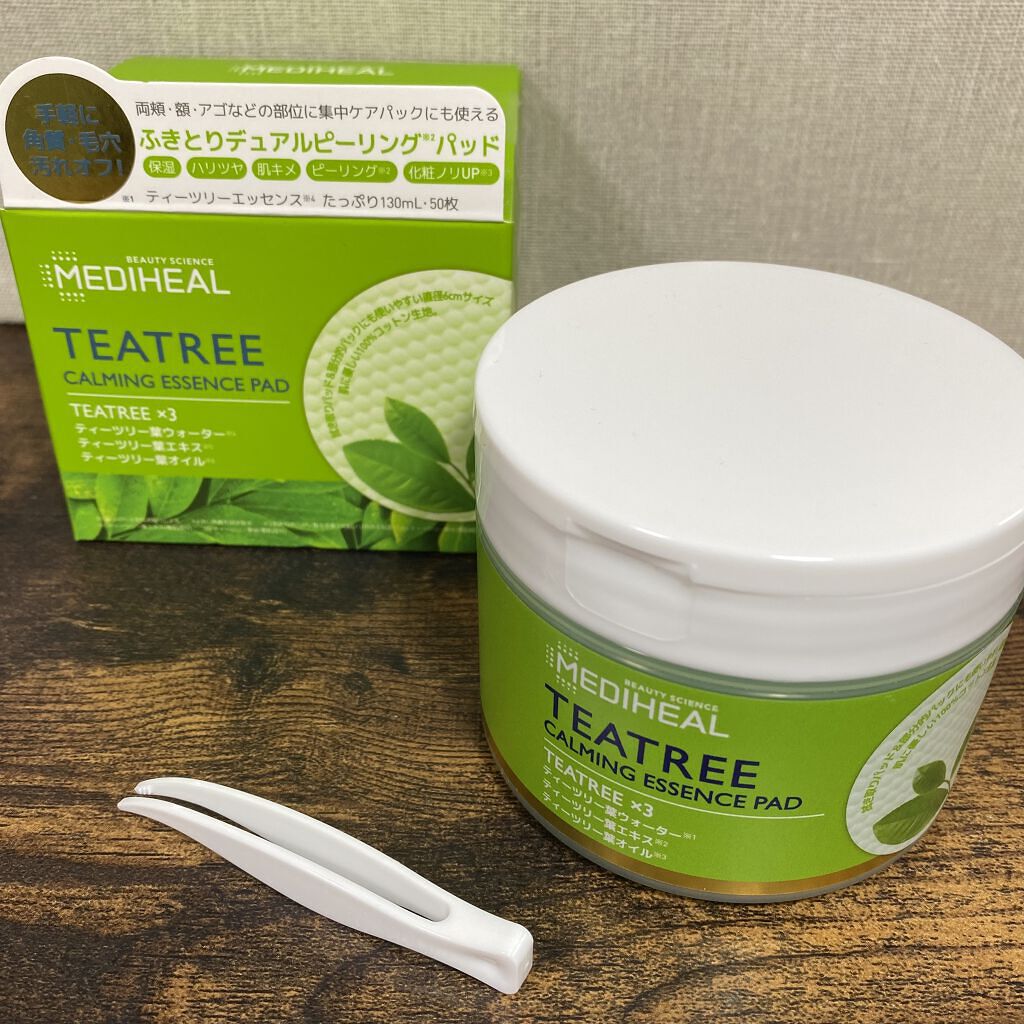 ティーツリーカーミングエッセンスパッド/MEDIHEAL/トナーパッドを使ったクチコミ（2枚目）