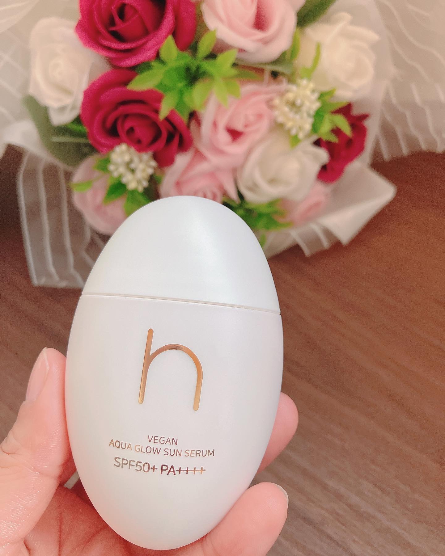 ヴィーガンアクアグロウサンセラム/HAMEL/日焼け止めローションを使ったクチコミ（2枚目）