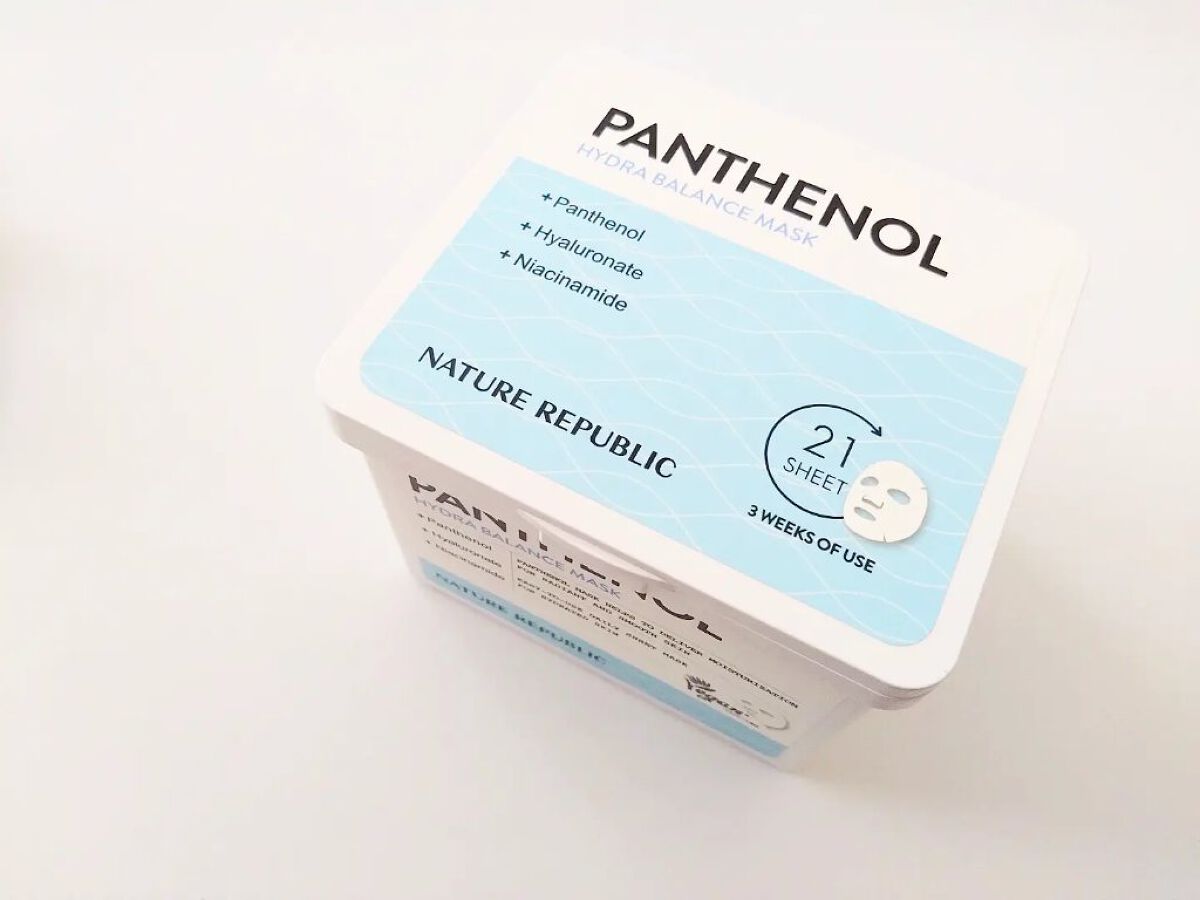 キューブマスク パンテノール/ネイチャーリパブリック/シートマスク・パックを使ったクチコミ（1枚目）