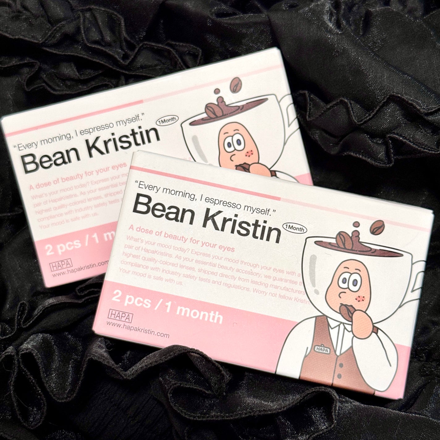 Bean Kristin 1month/Hapa kristin/1ヶ月(1MONTH)カラコンを使ったクチコミ(7枚目)