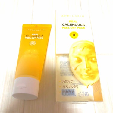 APRILSKINのREAL CALENDULA
〜peel off pack〜

とうとう購入してしまいました！
よくインスタの広告で出てきてたのを
2〜3ヶ月悩みに悩んで、、買ってしまいました✌︎
