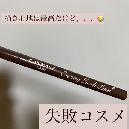 クリーミータッチライナー/キャンメイク/ジェルアイライナーを使ったクチコミ(1枚目)