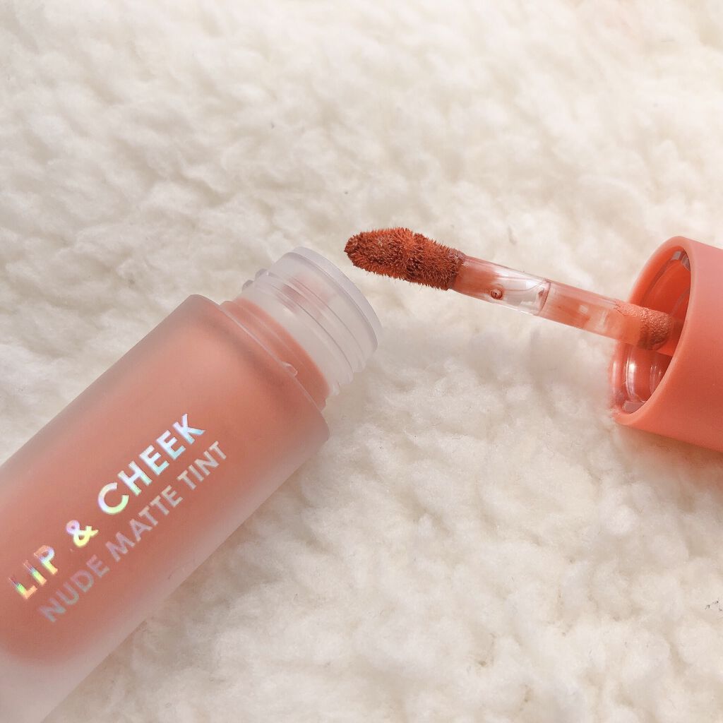 リップアンドチーク ヌードマットティント/CathyDoll/リップティントを使ったクチコミ（3枚目）