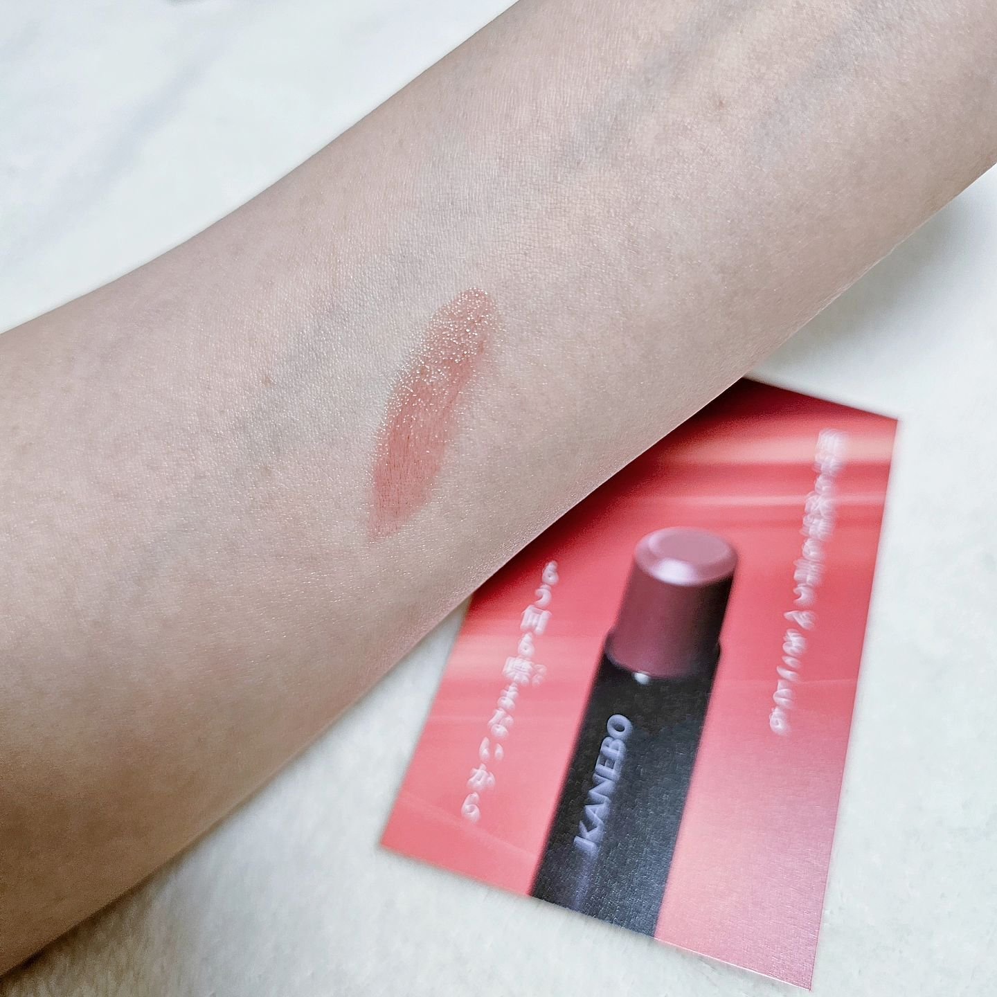 ルージュスターヴァイブラント V07 Inmost Desire/KANEBO/口紅を使ったクチコミ（3枚目）