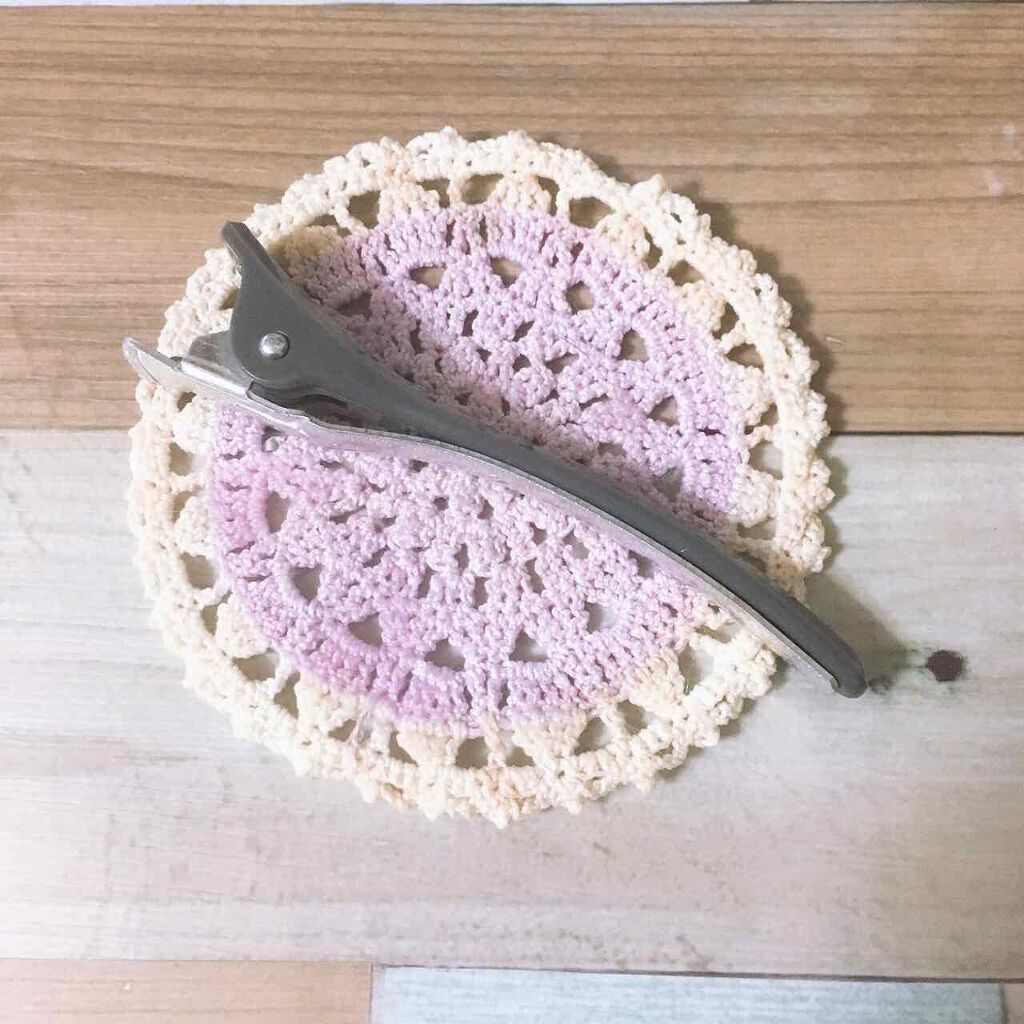 ヘアクリップ・大 グレー/無印良品/ヘアアクセサリーを使ったクチコミ（1枚目）