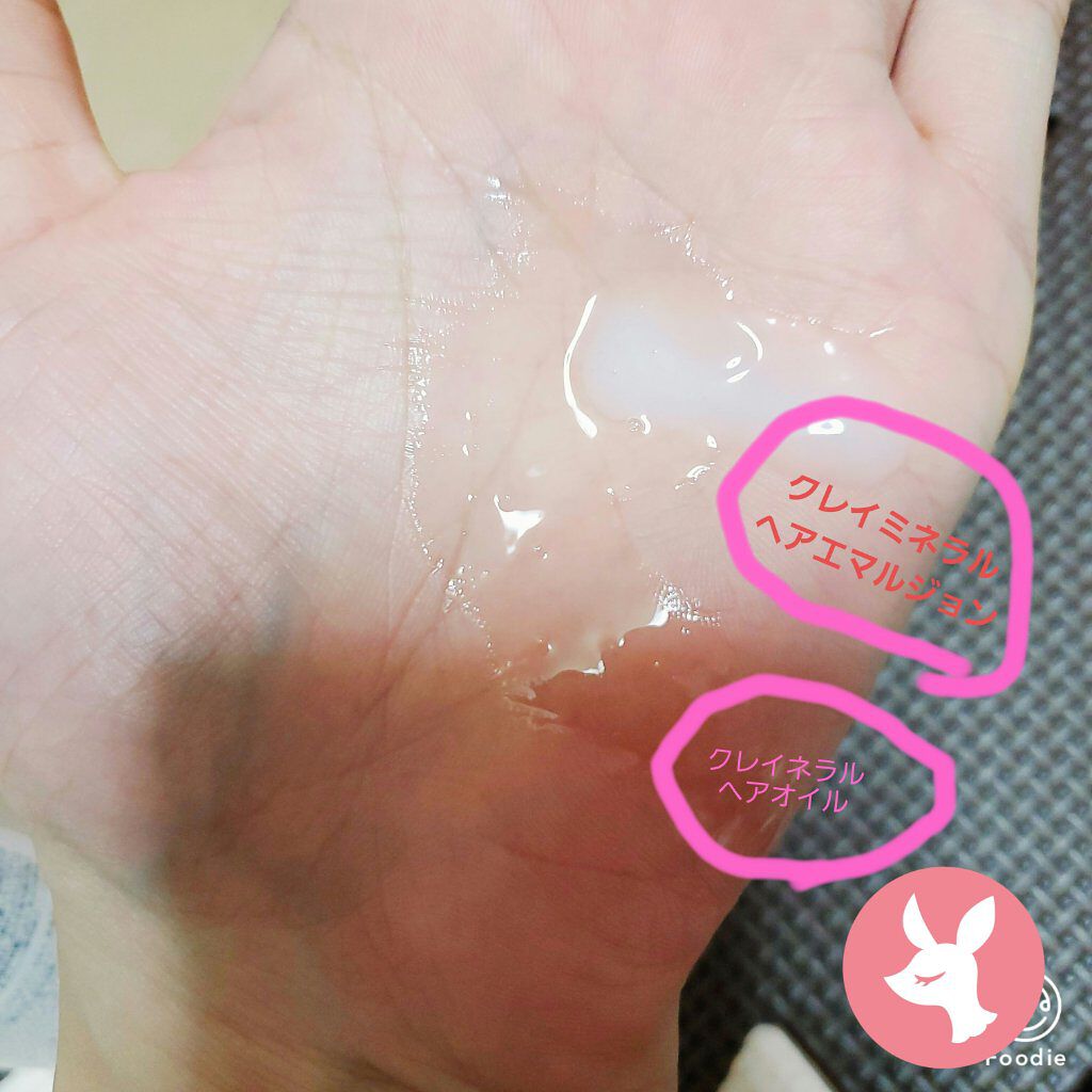 クレイミネラル ヘアエマルジョン /DROAS/ヘアミルクを使ったクチコミ（2枚目）