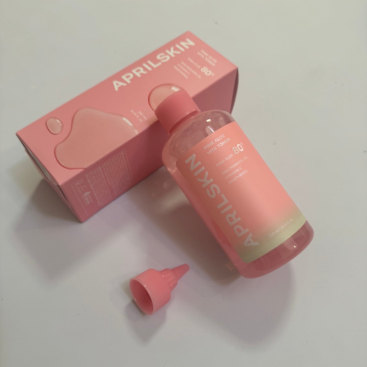 ピンクアロエビタトナー/APRILSKIN/化粧水を使ったクチコミ(4枚目)