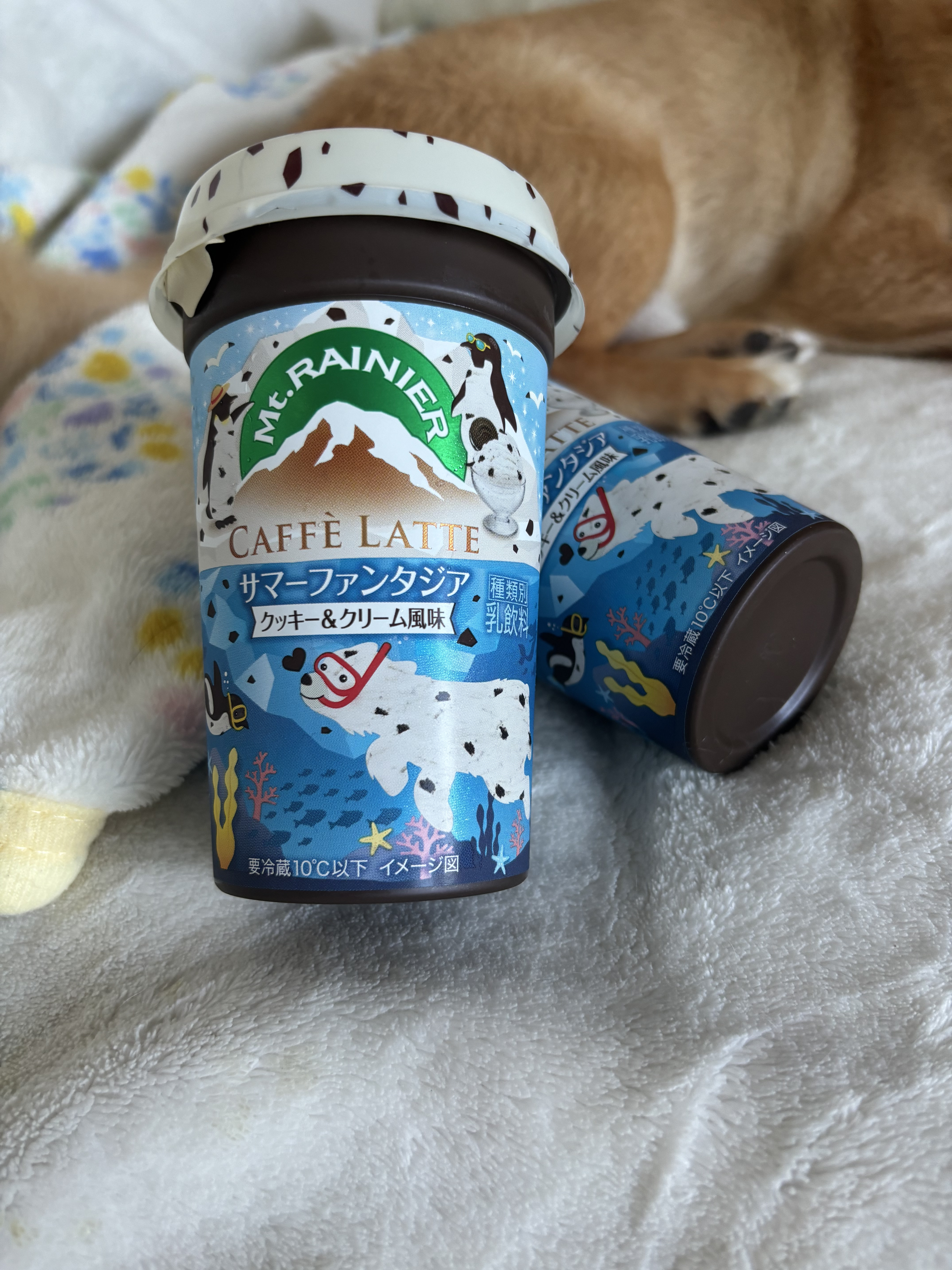 カフェラッテ サマーファンタジア クッキー＆クリーム風味/マウントレーニア/ドリンクを使ったクチコミ（1枚目）