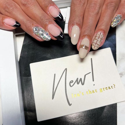 cst on LIPS 「ブラックフレンチが🖤🖤🖤ばり可愛いっ‼︎‼︎6000円✼••┈..」(2枚目)