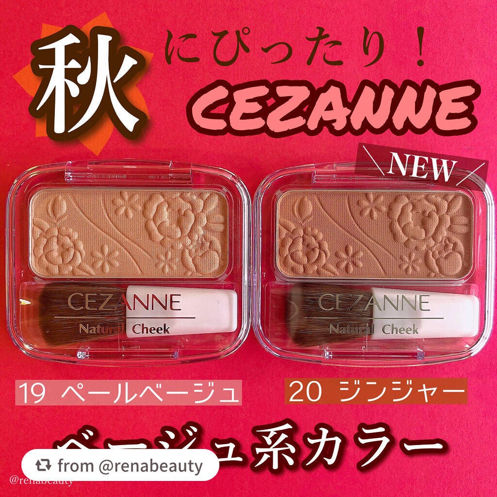 ナチュラル チークN/CEZANNE/パウダーチークを使ったクチコミ(1枚目)