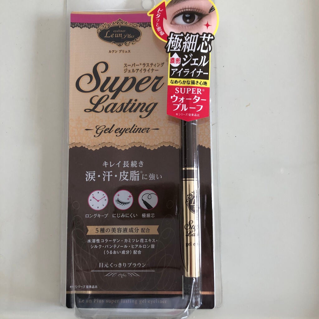 スーパーラスティング ジェルアイライナーWP/ルアン プリュス/ジェルアイライナーを使ったクチコミ(1枚目)