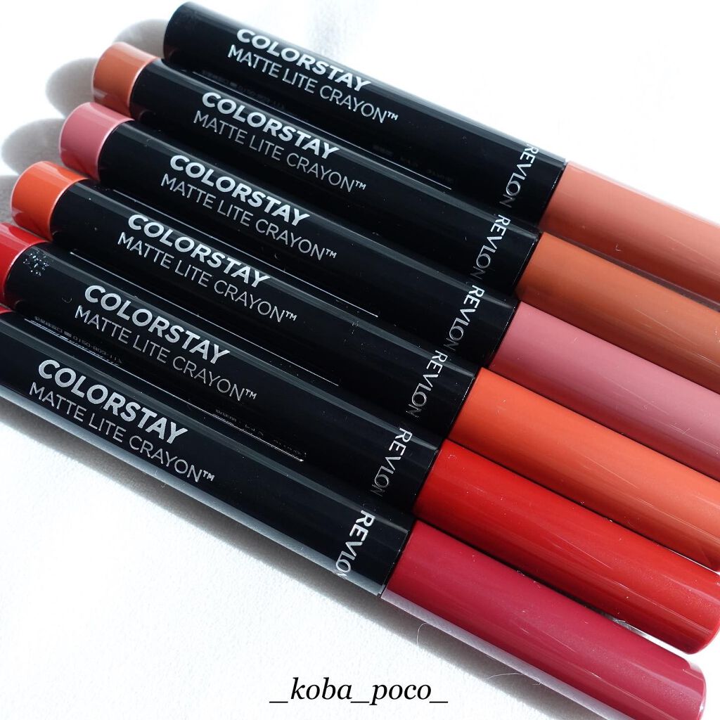 レブロン カラーステイ マット ライト クレヨン/REVLON/口紅を使ったクチコミ(2枚目)