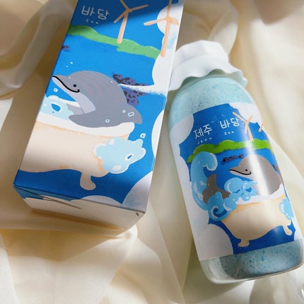 JEJUサマーチェジュシーバスパウダー/ウ・カンパニー/無機塩系入浴剤を使ったクチコミ(3枚目)