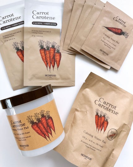 キャロットカロテン カーミングウォーターパッド/SKINFOOD/トナーパッドを使ったクチコミ(2枚目)