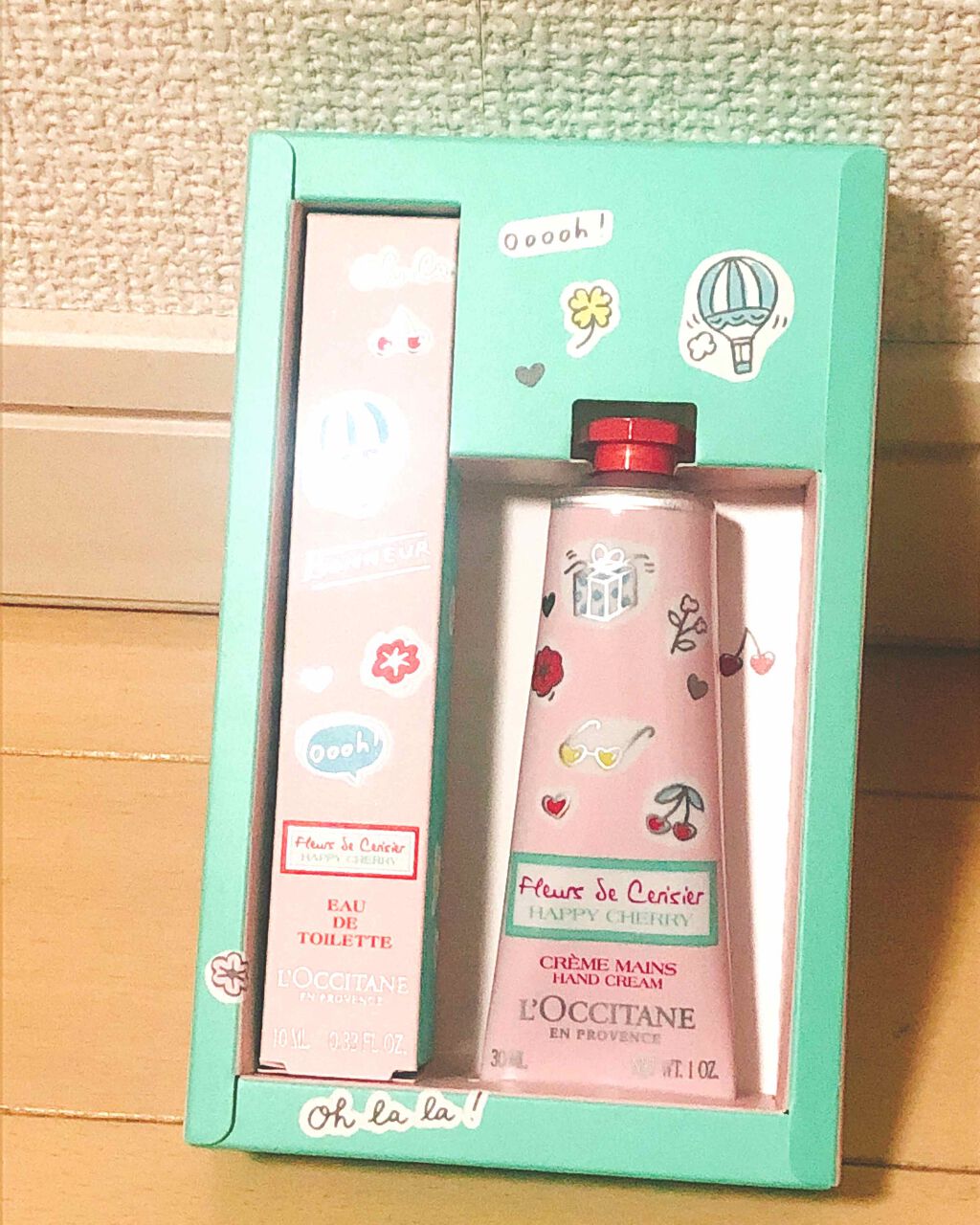 ハッピーチェリー ポーチインラブ/L'OCCITANE/その他キットセットを使ったクチコミ(2枚目)