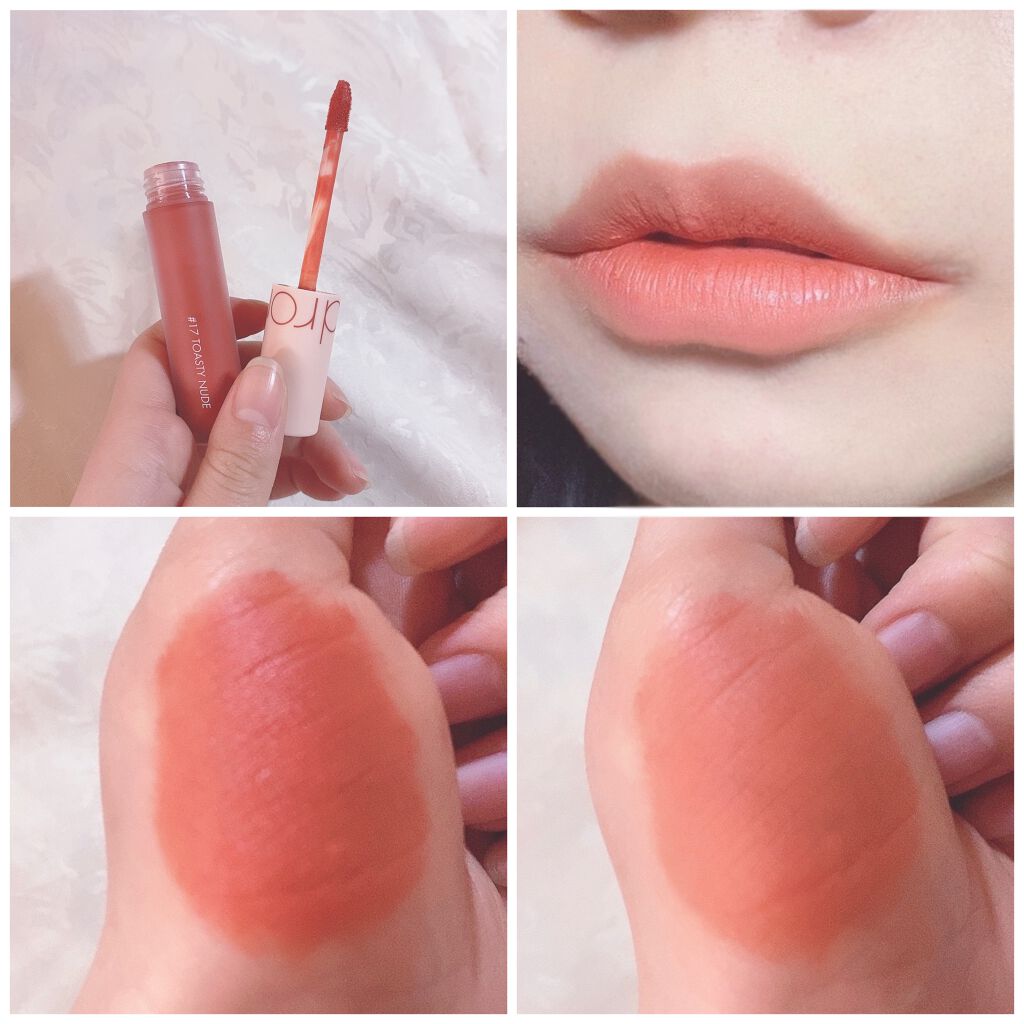 ジューシーラスティングティント/rom&nd/リップティントを使ったクチコミ(6枚目)