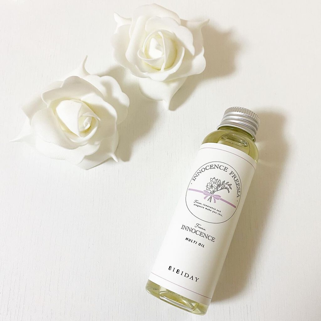 イノセンスフリージアマルチオイル/BIBIDAY/ヘアオイルを使ったクチコミ（1枚目）
