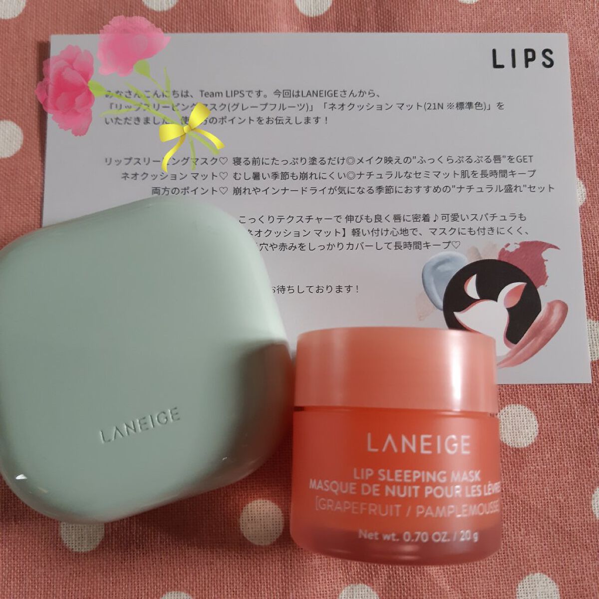 リップスリーピングマスク/LANEIGE/リップバームを使ったクチコミ（1枚目）