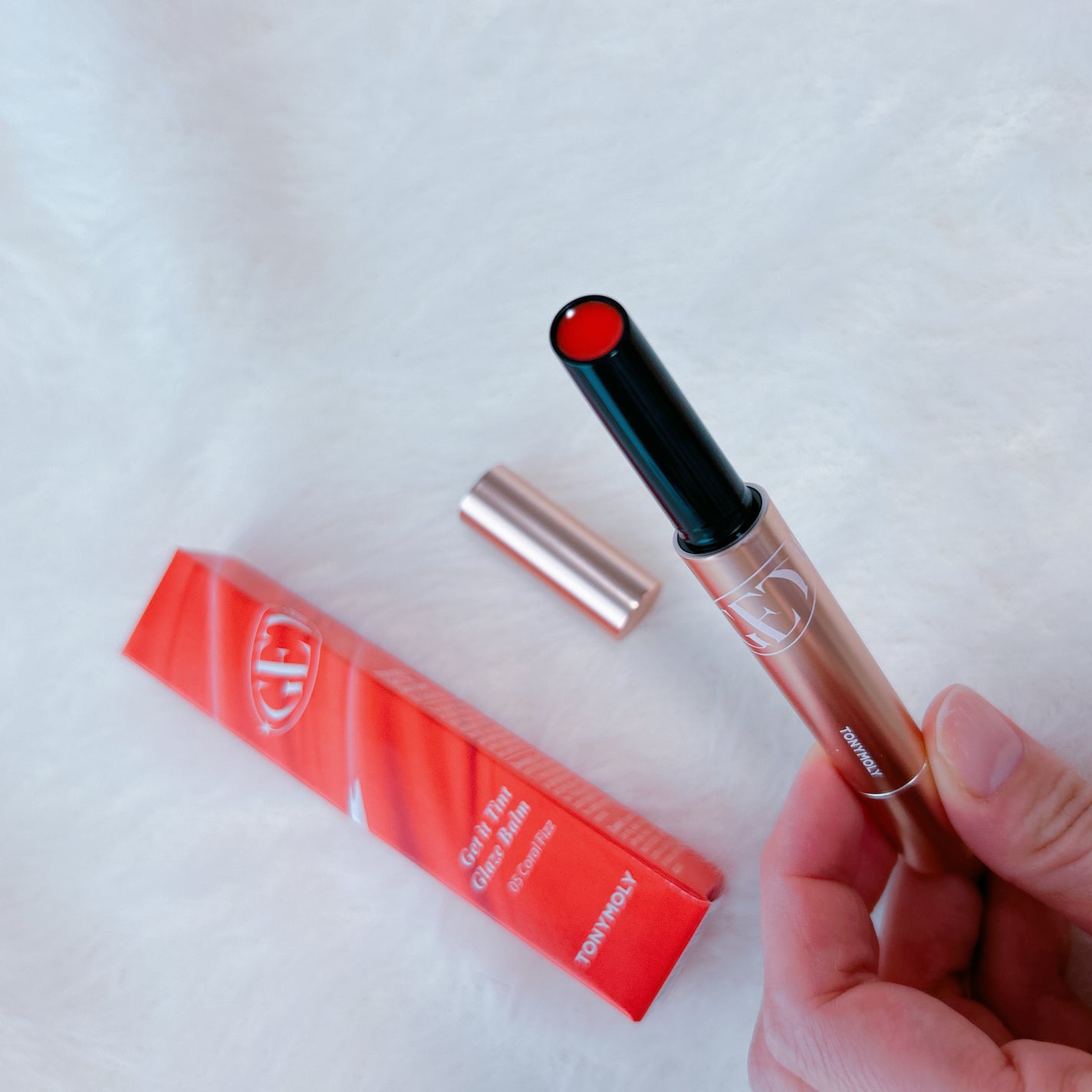 ゲットイットティントグレーズバーム/TONYMOLY/リップティントを使ったクチコミ(2枚目)