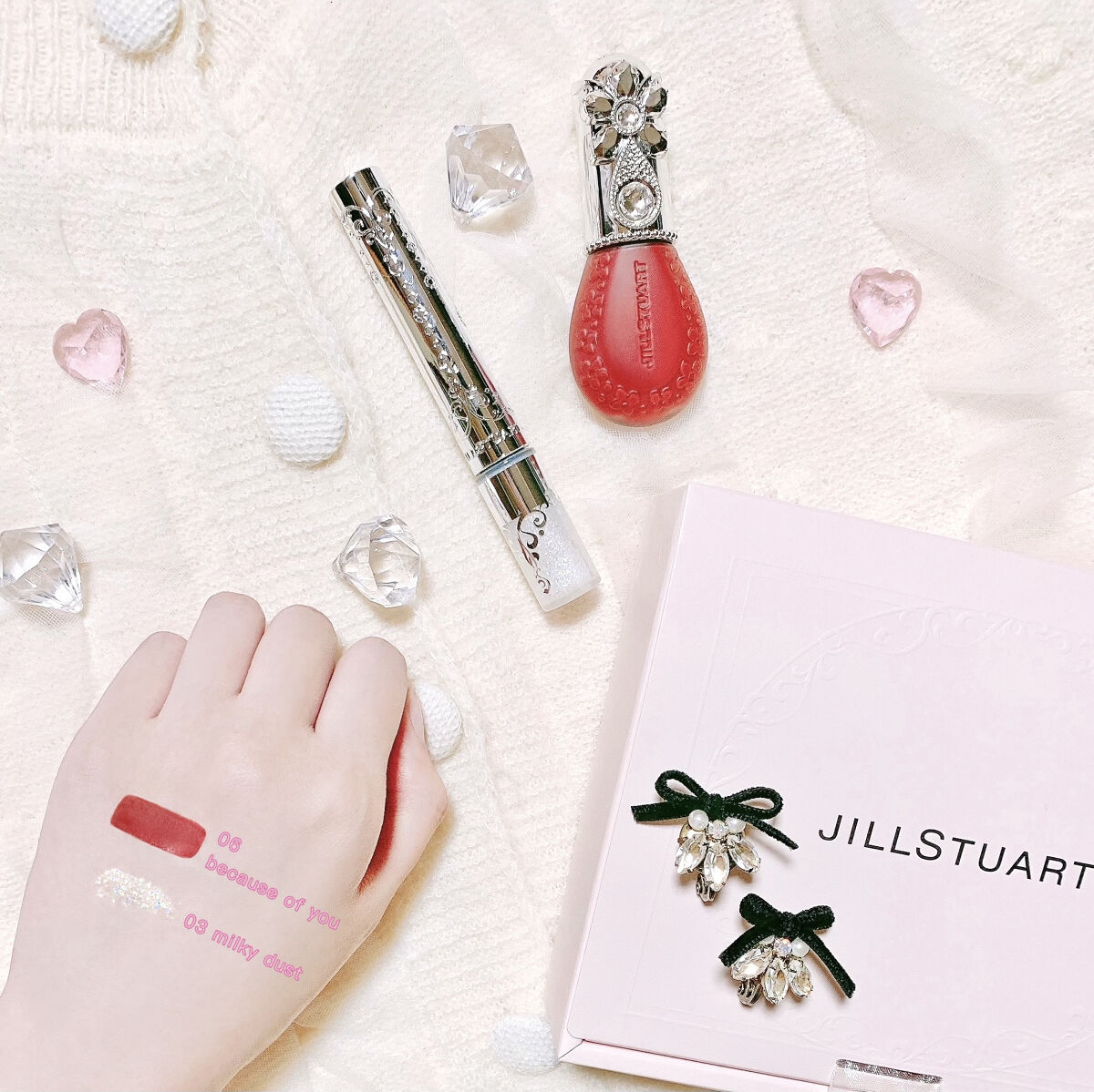 ジルスチュアート ブルームドロップ リップ＆チーク シフォン/JILL STUART/リキッドチークを使ったクチコミ（2枚目）