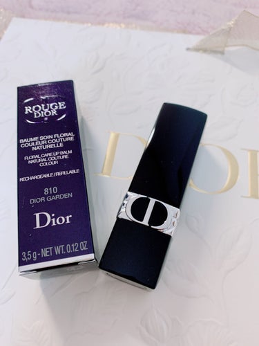 ルージュ ディオール バーム 810 ディオール ガーデン サテン/Dior/リップケア・リップクリームを使ったクチコミ（1枚目）