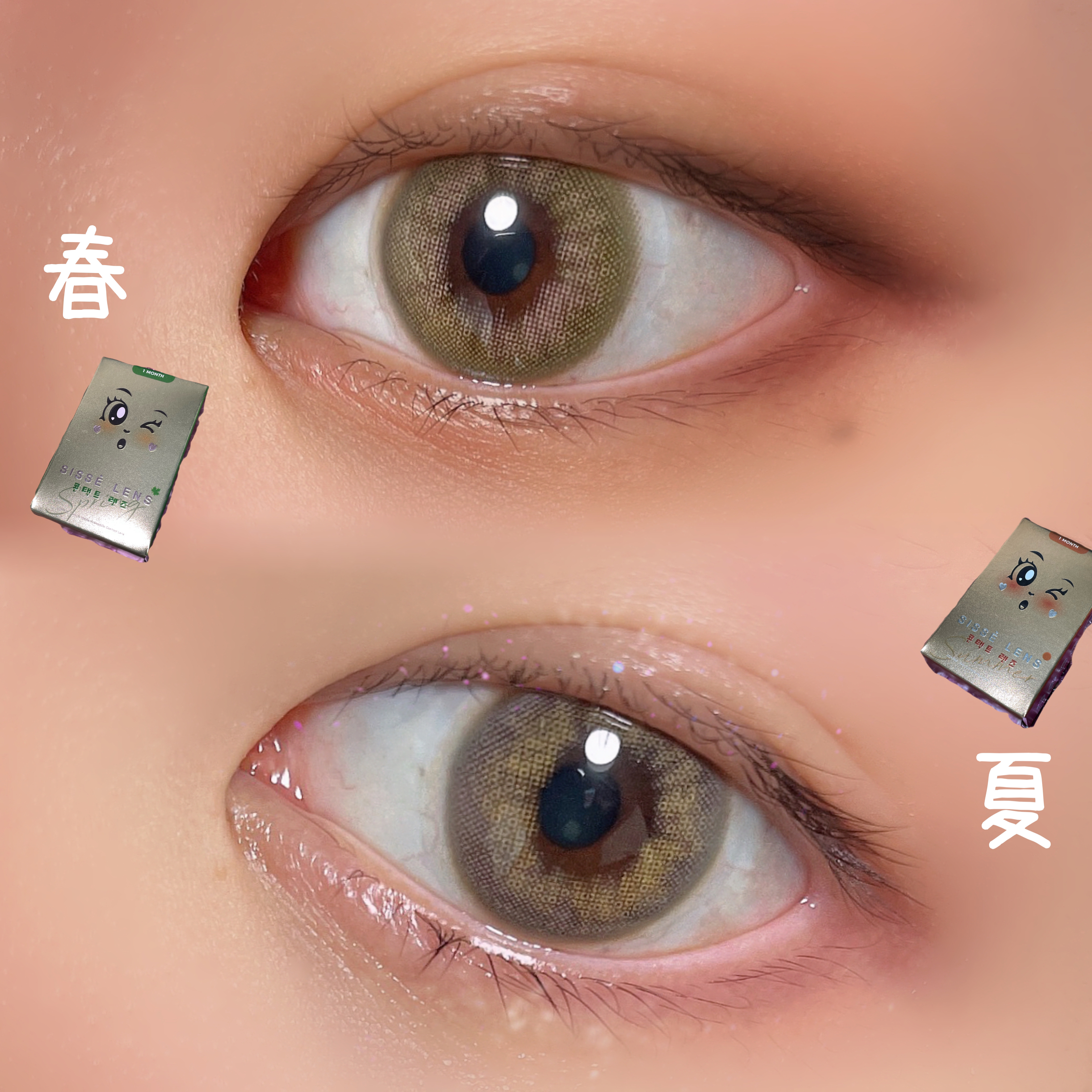 CoCo Chocolate/Sisse Lens/カラーコンタクトレンズを使ったクチコミ（2枚目）