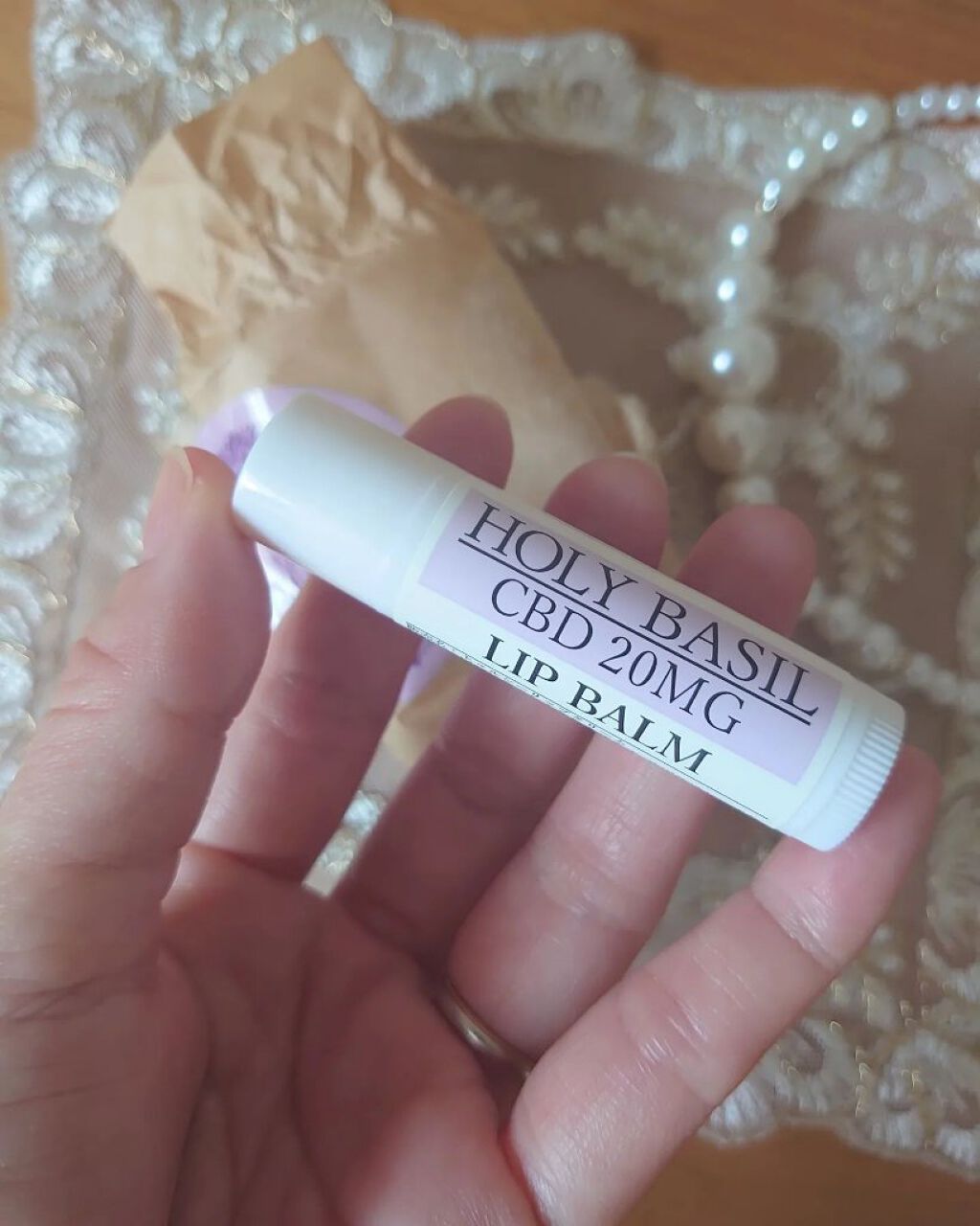 トゥルシー(ホーリバジル)×CBD20MG   リップクリーム/トゥルシーの森/リップクリームを使ったクチコミ（2枚目）