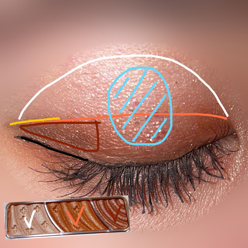 トーンアップアイシャドウ/CEZANNE/アイシャドウパレットを使ったクチコミ（3枚目）