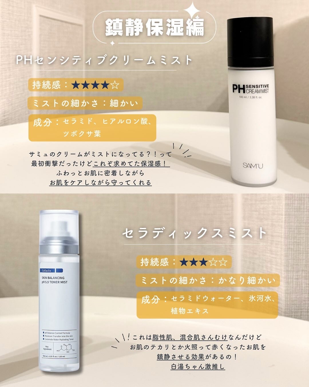 白湯(サユ) | ニキビと戦うOL🤍 on LIPS 「.絹です!みんなってミスト使ってる?私はめちゃくちゃ使ってて、..」(6枚目)