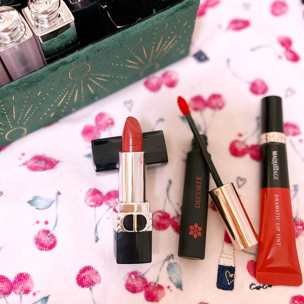 ティント リップグロス 11 scarlet red/DECORTÉ/リップグロスを使ったクチコミ（1枚目）