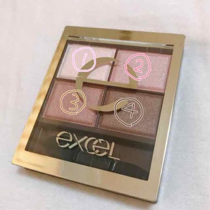 スキニーリッチシャドウ/excel/アイシャドウパレットを使ったクチコミ(2枚目)
