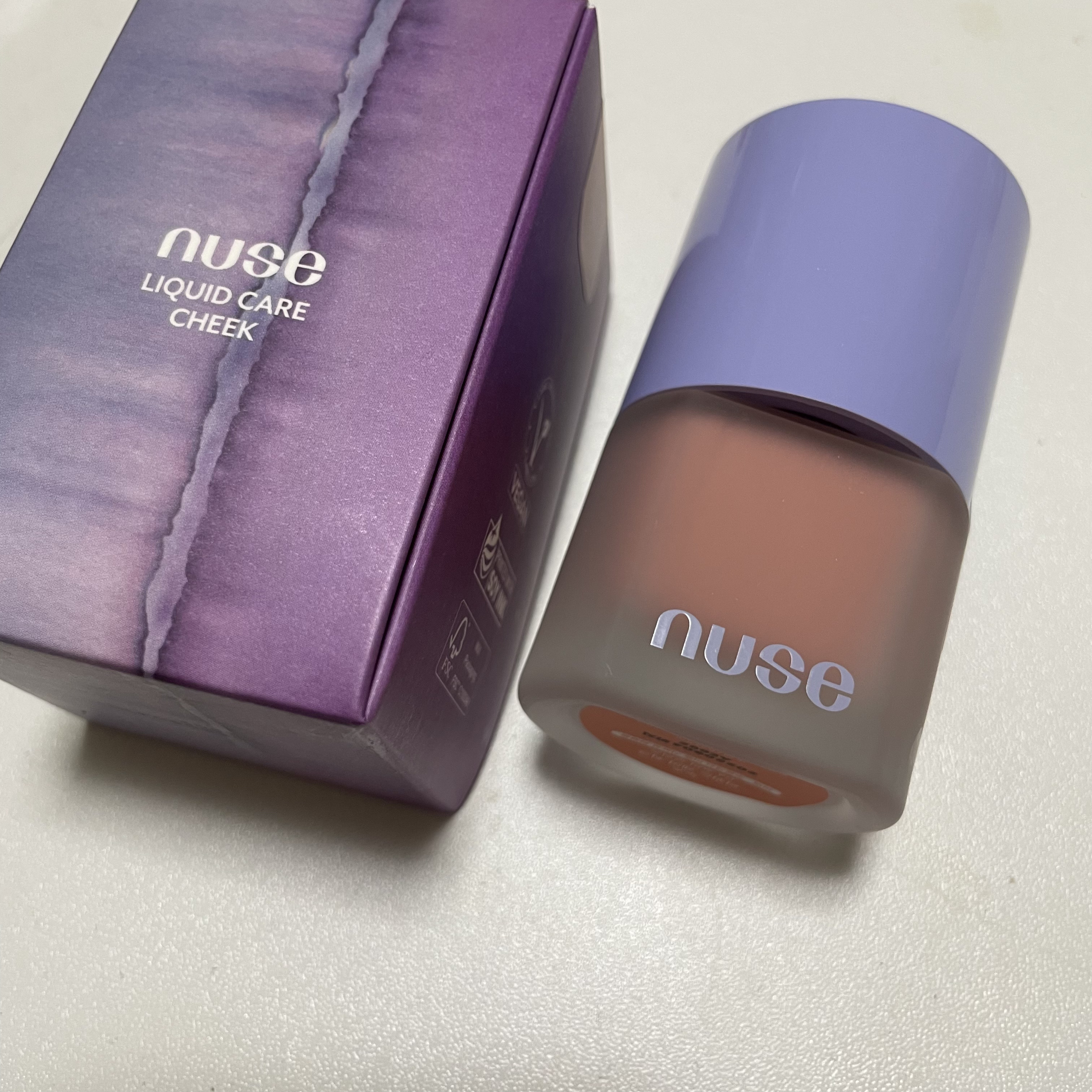 リキッドケアチーク 04 ポピーブリーズ(POPPY BREEZE)/nuse/リキッドチークを使ったクチコミ（1枚目）