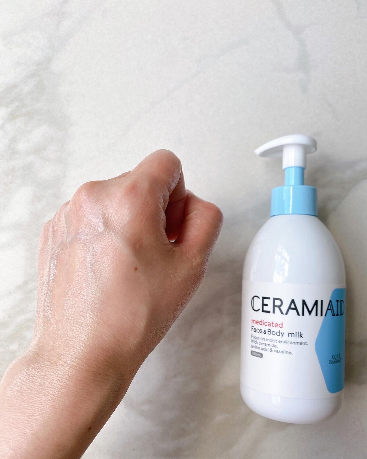 セラミエイド 薬用スキンミルク/セラミエイド/ボディミルクを使ったクチコミ（3枚目）