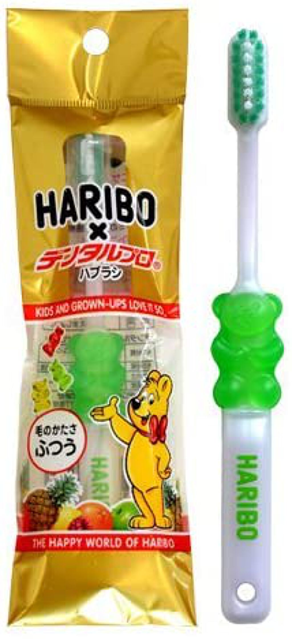 HARIBOハブラシ ふつう グリーン