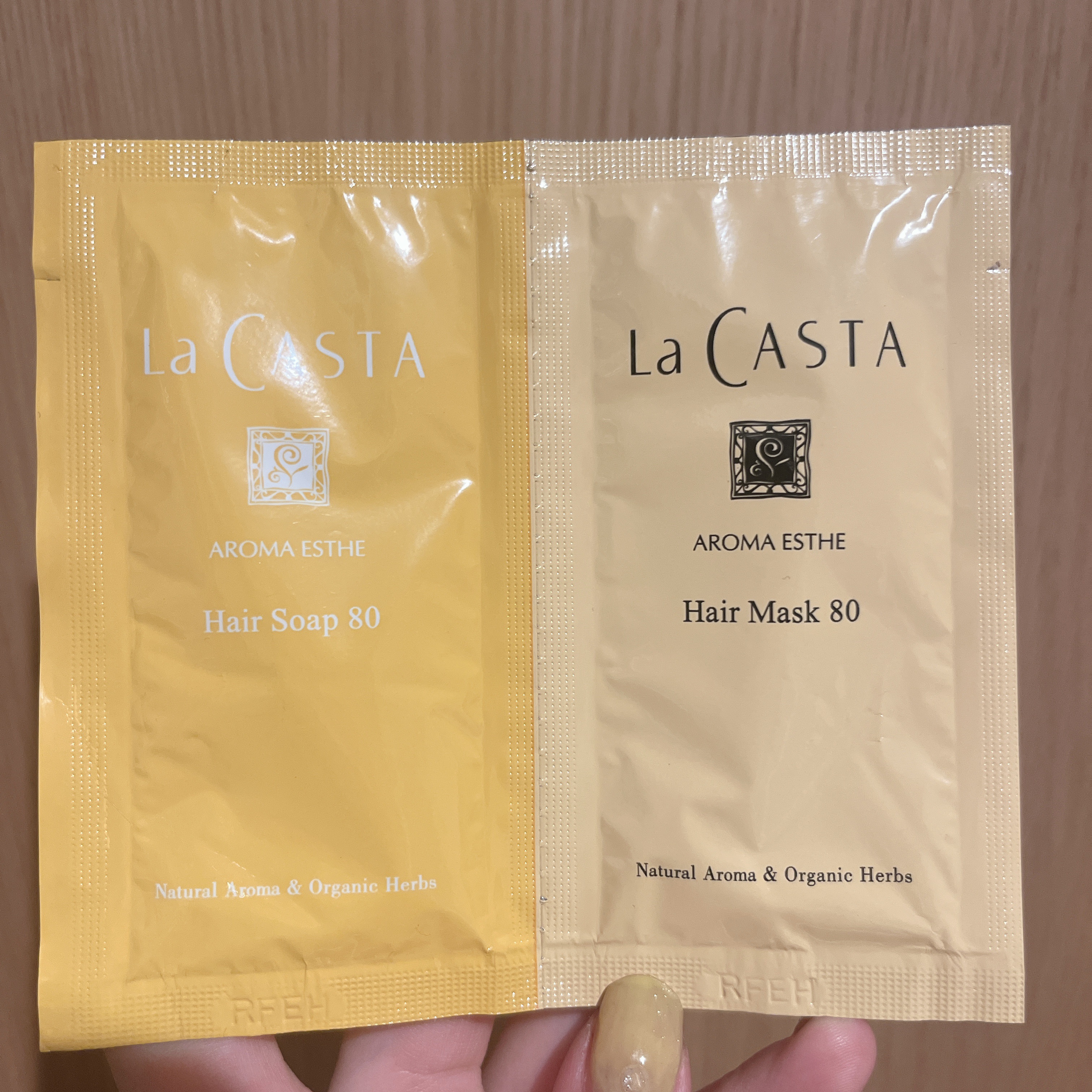 アロマエステ ヘアソープ80／ヘアマスク80 ヘアソープ300ml/ラ・カスタ/市販シャンプーを使ったクチコミ（1枚目）