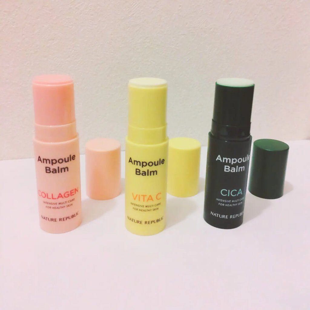 スティック美容液(コラーゲン)/ネイチャーリパブリック/フェイスバームを使ったクチコミ（1枚目）