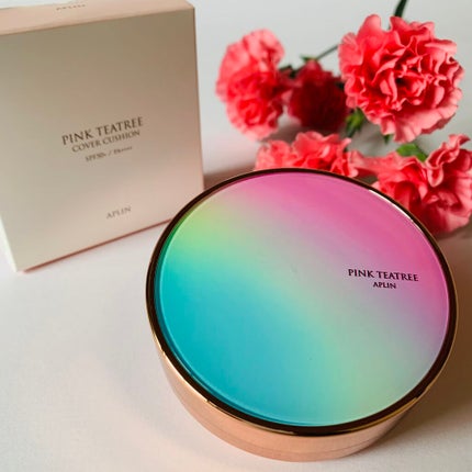 ピンクティーツリーカバークッション/APLIN/クッションファンデーションを使ったクチコミ(1枚目)