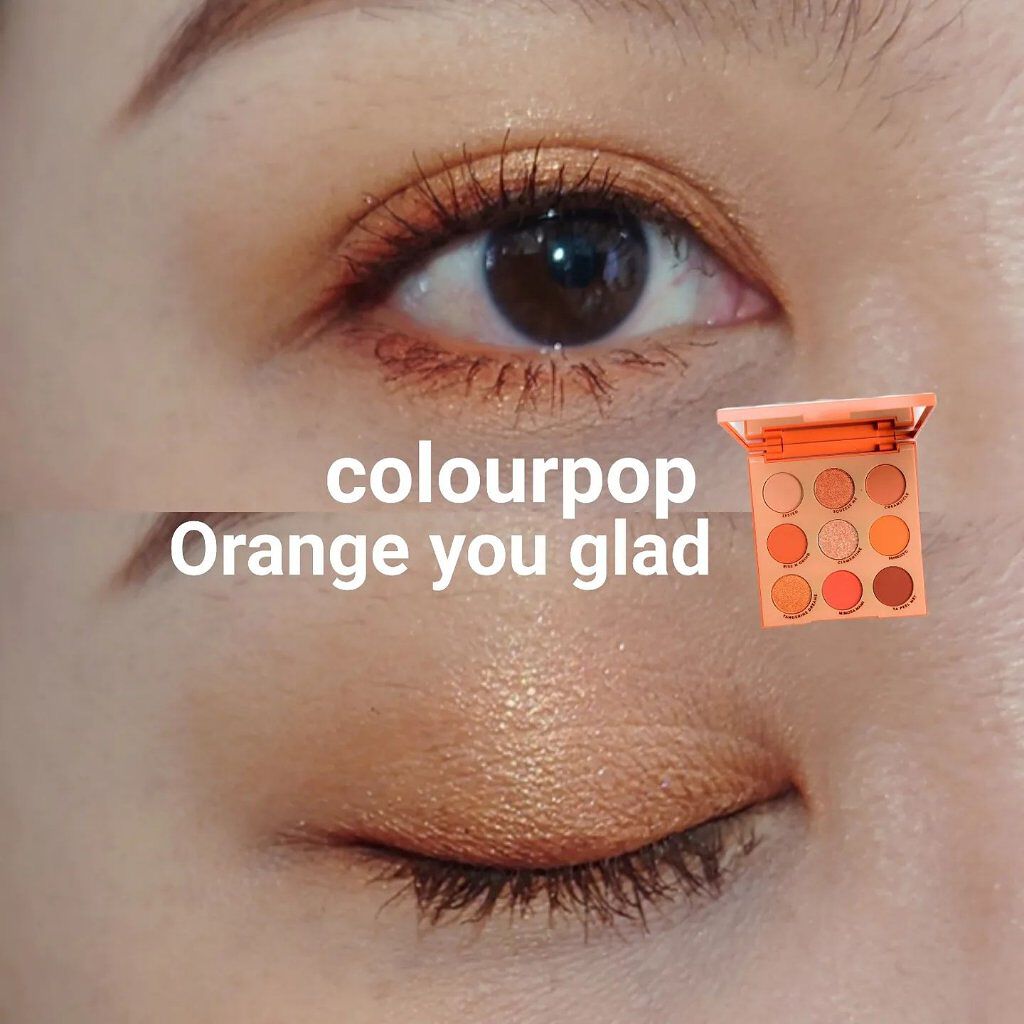 ORANGE YOU GLAD/ColourPop/アイシャドウパレットを使ったクチコミ（1枚目）