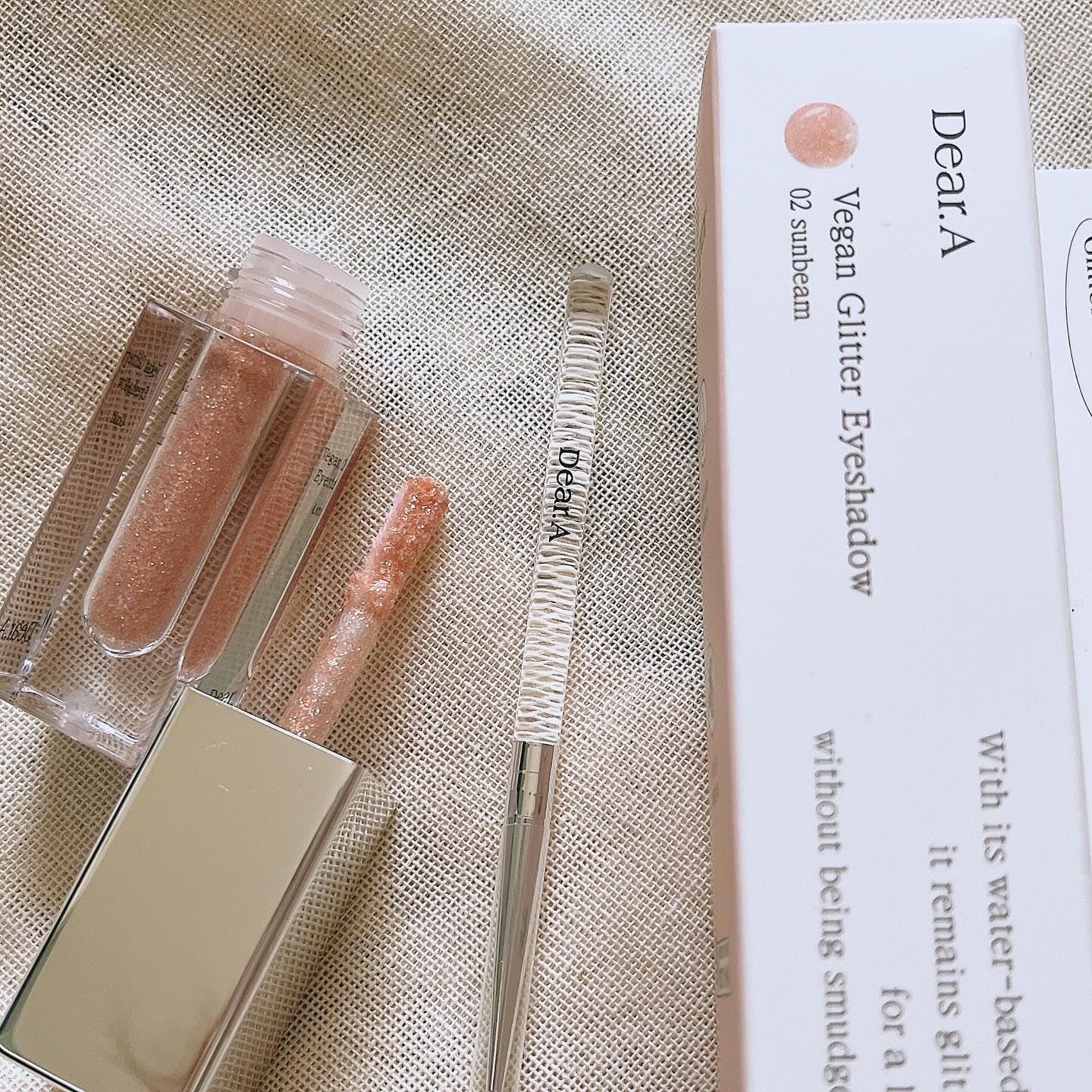 グリッターアイシャドウ/Dear.A/グリッターを使ったクチコミ（2枚目）