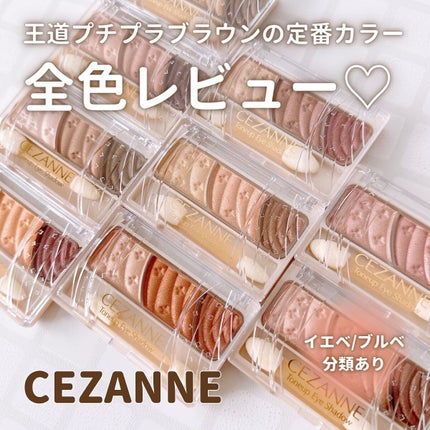 トーンアップアイシャドウ/CEZANNE/アイシャドウパレットを使ったクチコミ(1枚目)
