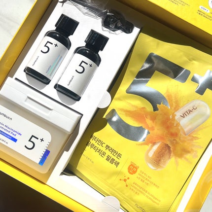 5番 白玉グルタチオンCふりかけマスク/numbuzin/シートマスク・パックを使ったクチコミ(1枚目)