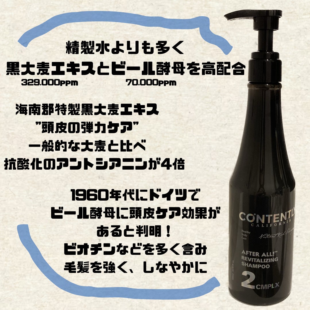アフターオール!リバイタライジングシャンプー/Contently/市販シャンプーを使ったクチコミ(3枚目)