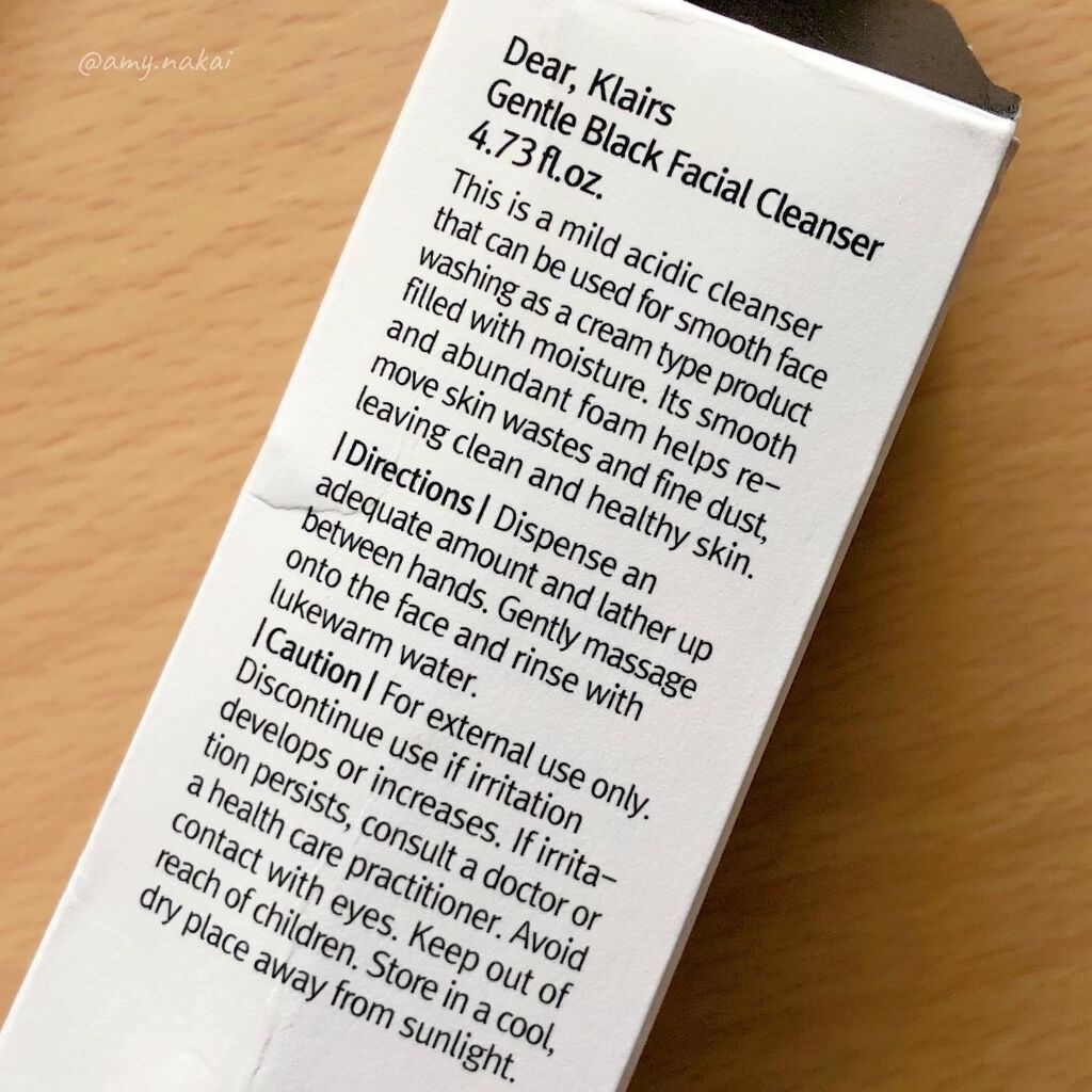 ジェントルブラックフェイシャルクレンザー(140ml)/Klairs/洗顔フォームを使ったクチコミ(7枚目)