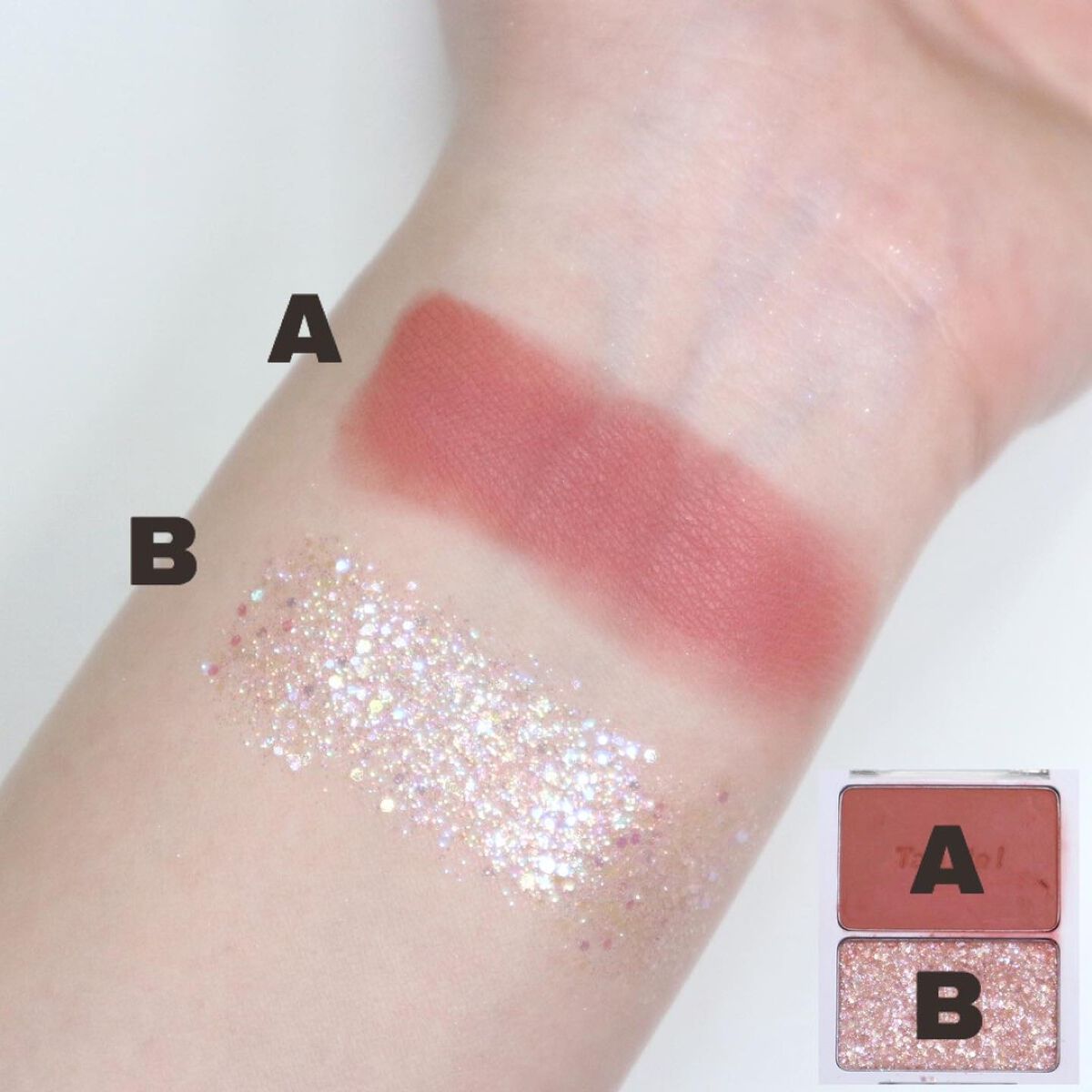 タップミー パレットデュオ/unleashia/アイシャドウパレットを使ったクチコミ(4枚目)