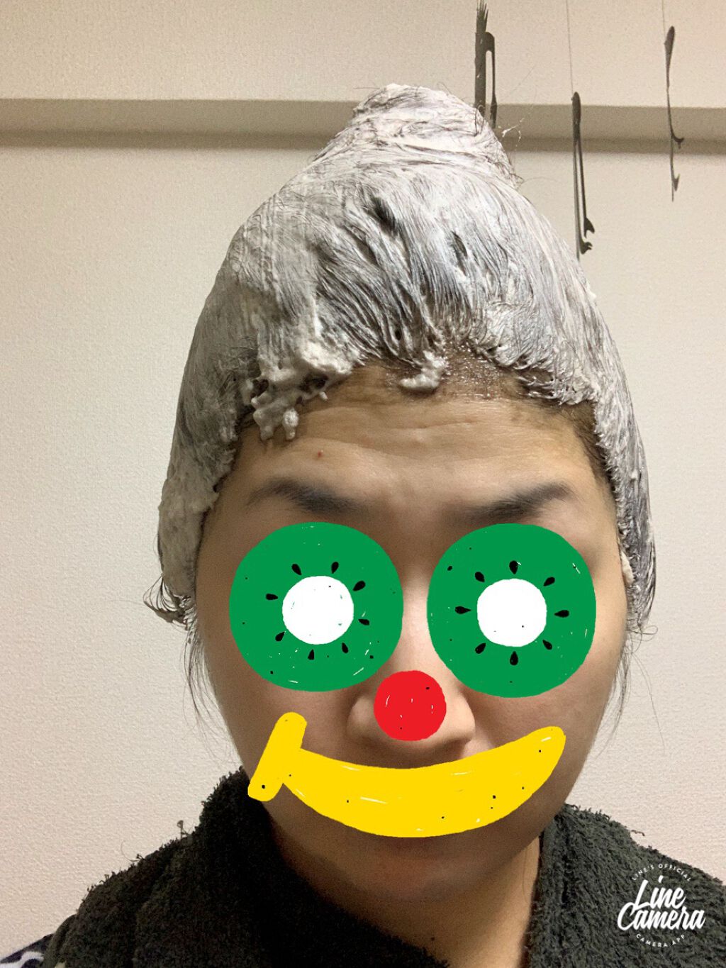 泡カラー 白髪用/ブローネ/ヘアカラーを使ったクチコミ(2枚目)