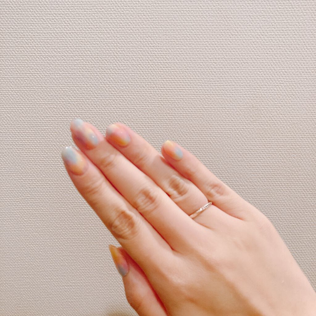 セミキュアジェルネイル（ハンド）/ohora/ネイルシールを使ったクチコミ（2枚目）